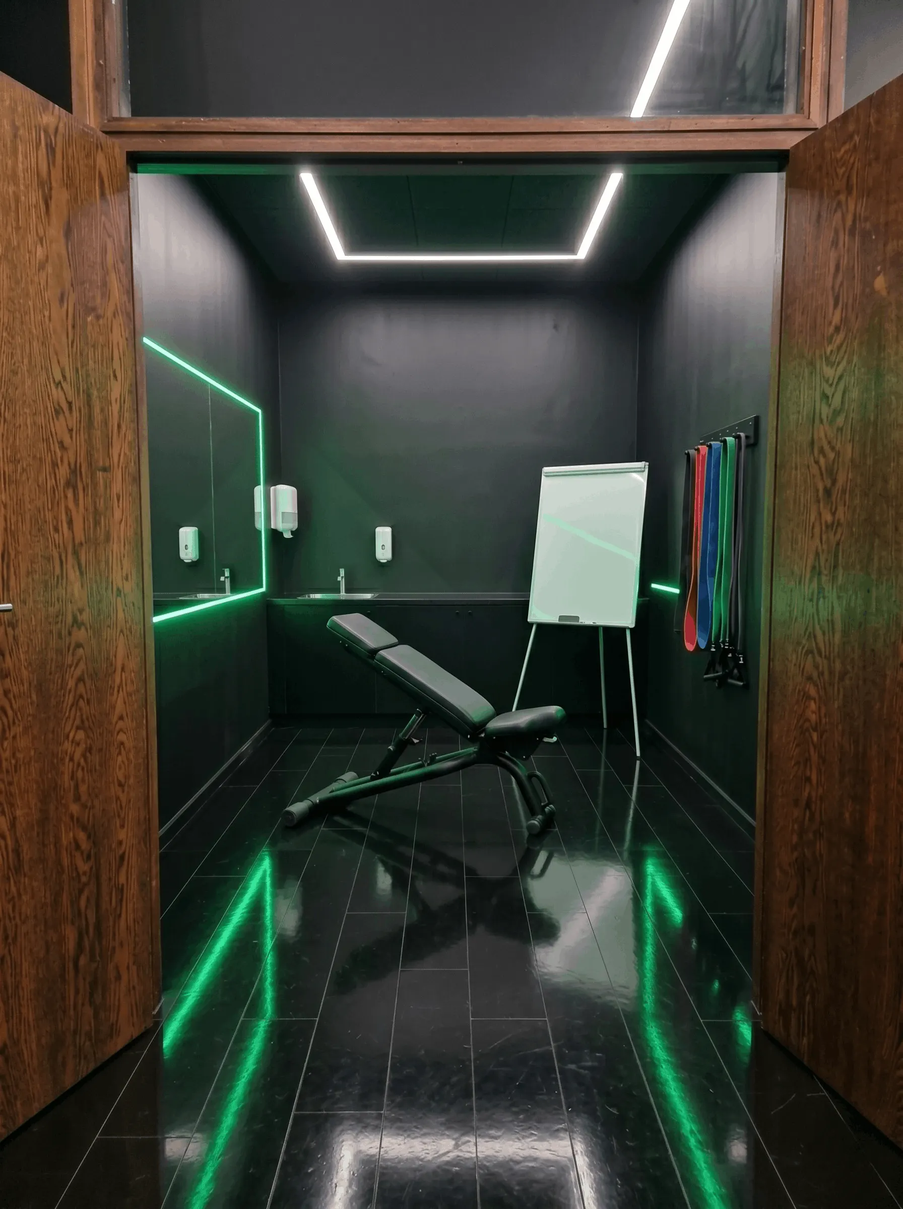 Personal training setting met materiaal
